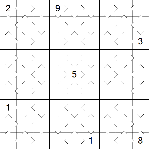 Greater Than Sudoku - Simple