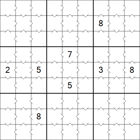 Greater Than Sudoku - Fácil