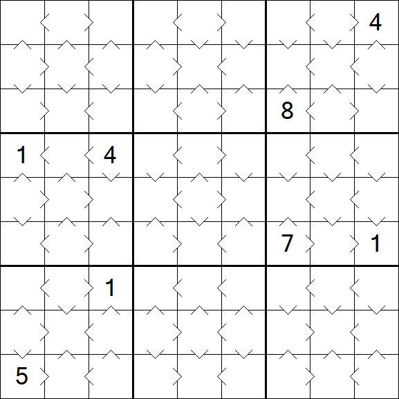 Greater Than Sudoku - Fácil