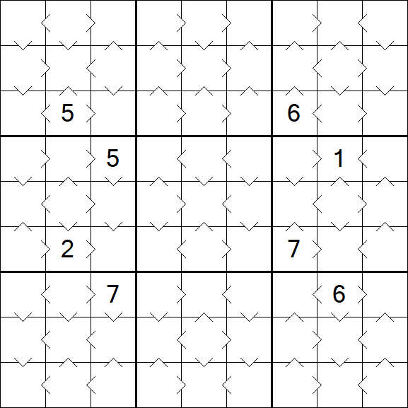 Greater Than Sudoku - Fácil