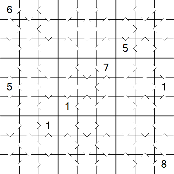 Greater Than Sudoku - Einfach
