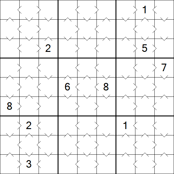 Greater Than Sudoku - Einfach