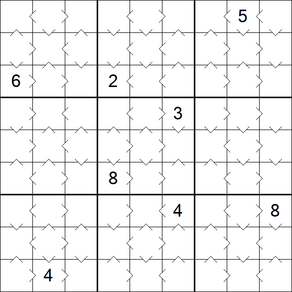 Greater Than Sudoku - Einfach