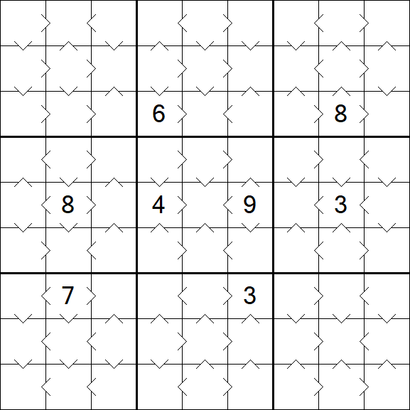 Greater Than Sudoku - Einfach