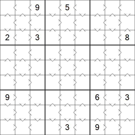 Greater Than Sudoku - Einfach