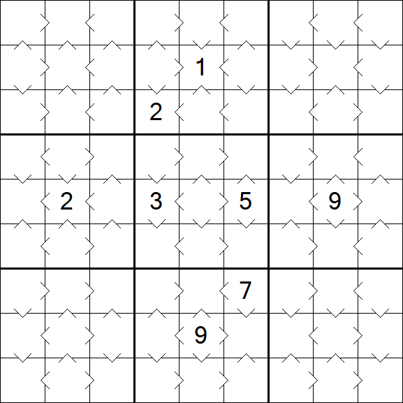 Greater Than Sudoku - Simple