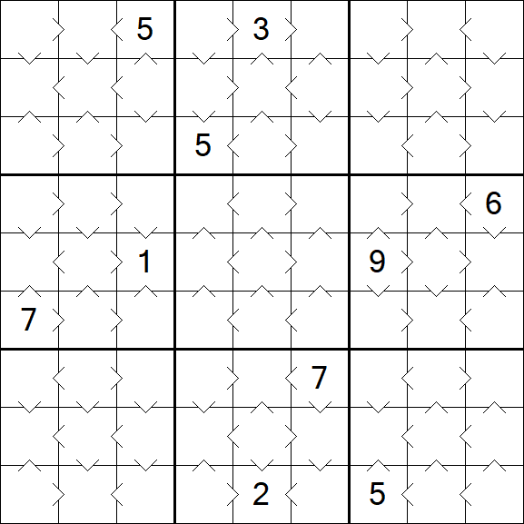 Greater Than Sudoku - Simple