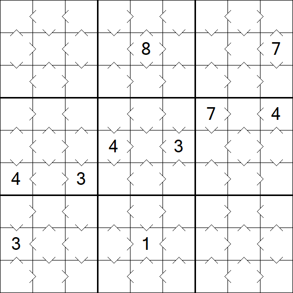 Greater Than Sudoku - Simple