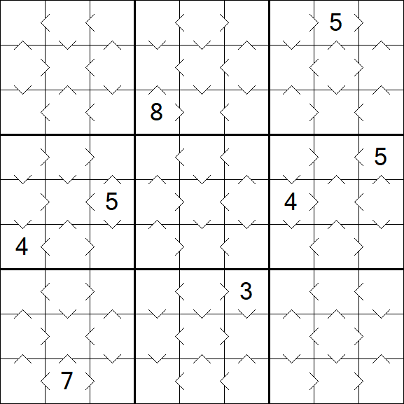 Greater Than Sudoku - Simple