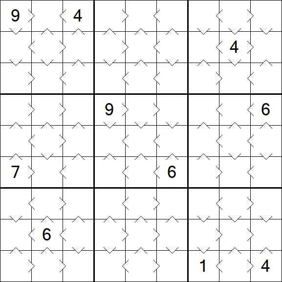 Greater Than Sudoku - Simple
