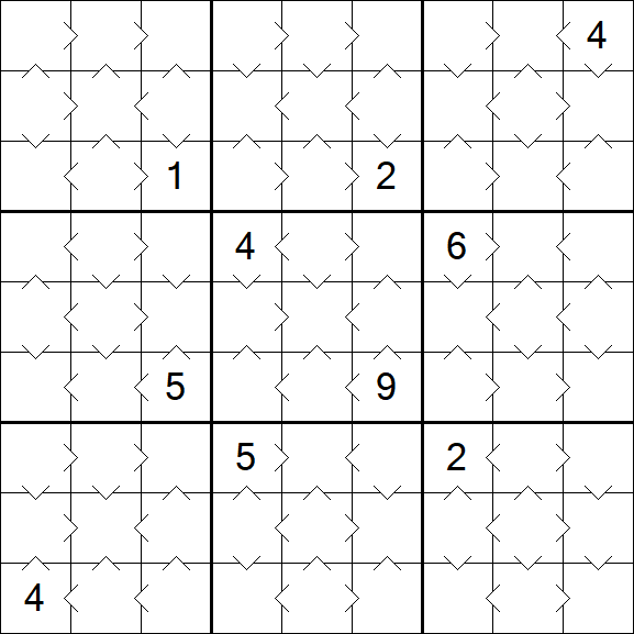 Greater Than Sudoku - Simple