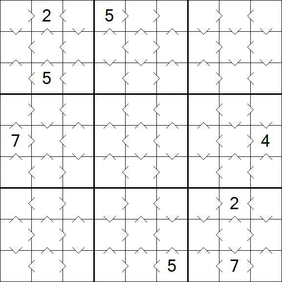 Greater Than Sudoku - Simple