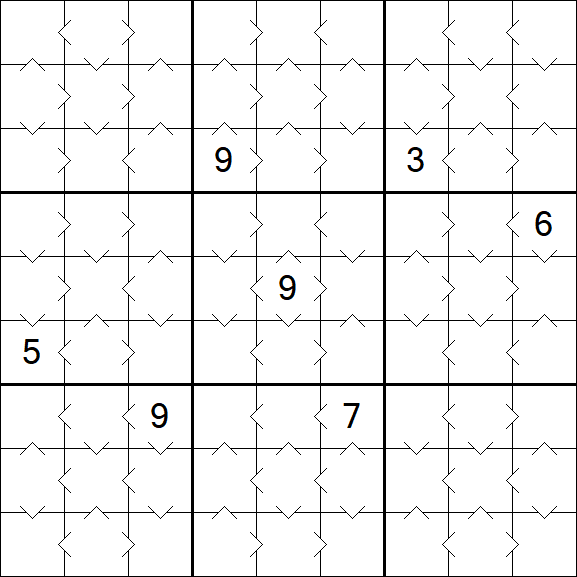 Greater Than Sudoku - Simple
