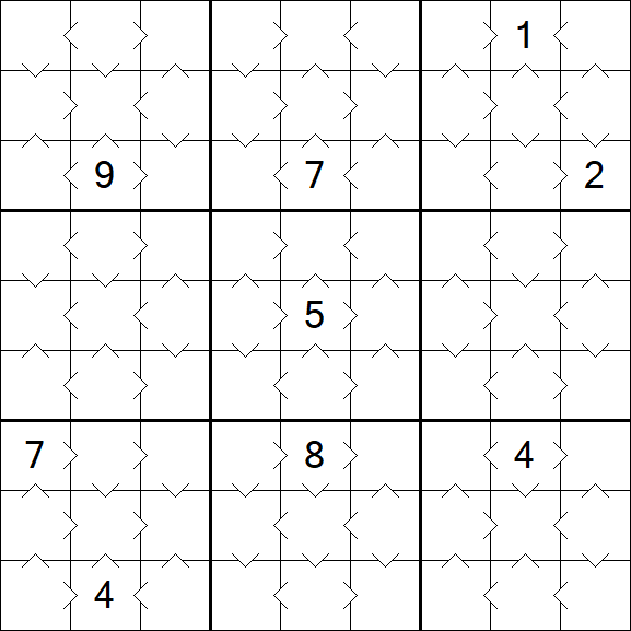 Greater Than Sudoku - Simple