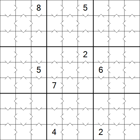 Greater Than Sudoku - Simple