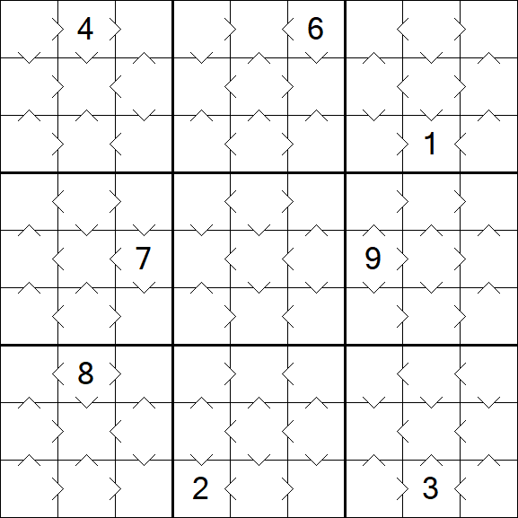 Greater Than Sudoku - Simple