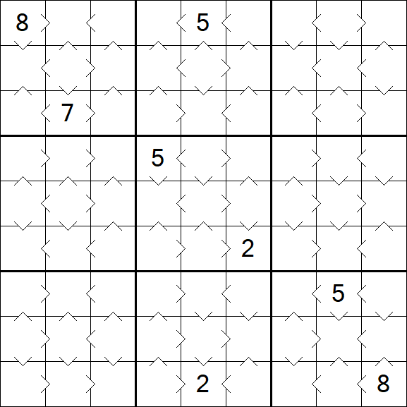 Greater Than Sudoku - Simple