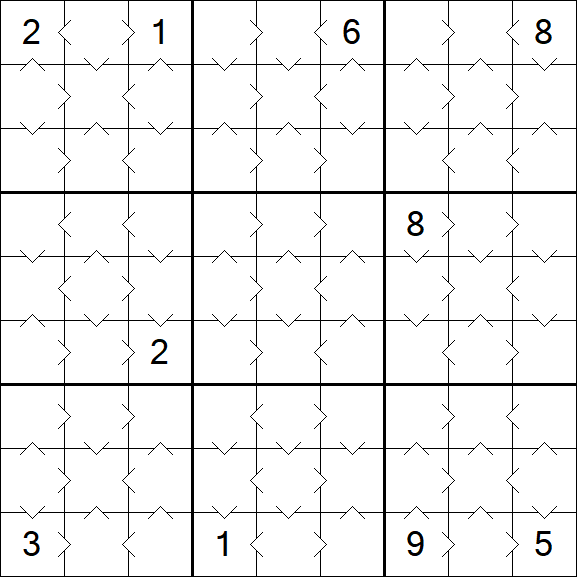 Greater Than Sudoku - Simple