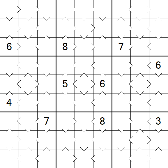 Greater Than Sudoku - Simple