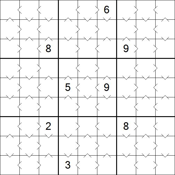 Greater Than Sudoku - Simple