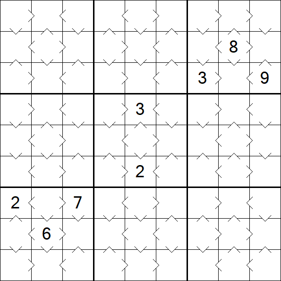 Greater Than Sudoku - Simple