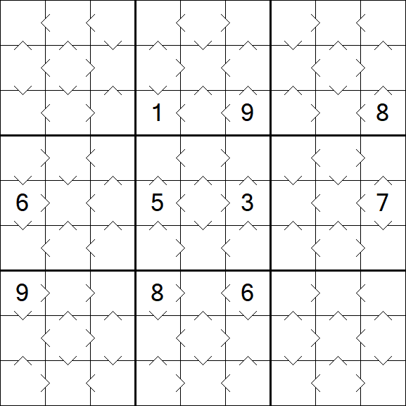 Greater Than Sudoku - Einfach