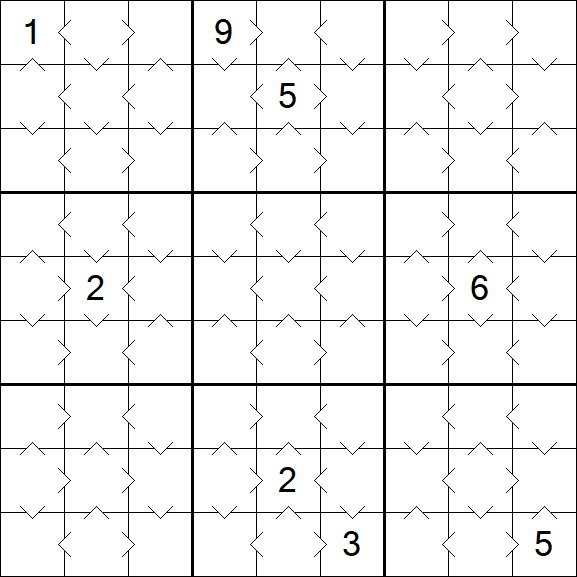 Greater Than Sudoku - Easy