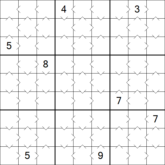 Greater Than Sudoku - Simple