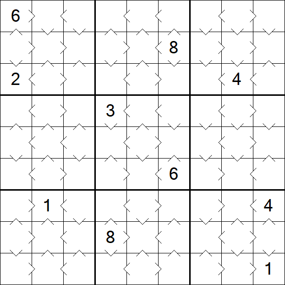 Greater Than Sudoku - Simple