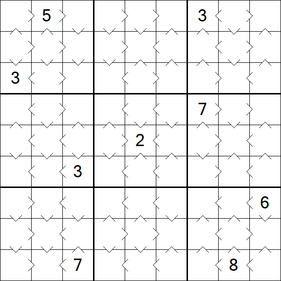Greater Than Sudoku - Easy