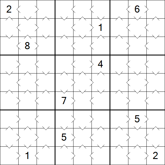 Greater Than Sudoku - Easy