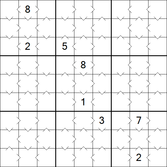 Greater Than Sudoku - Easy