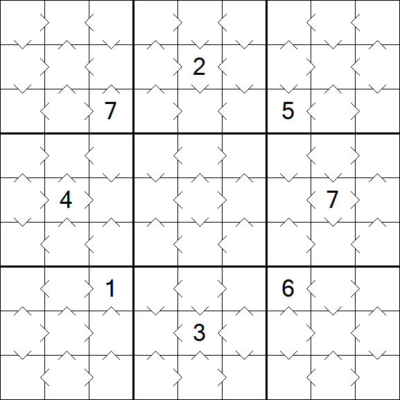Greater Than Sudoku - Easy
