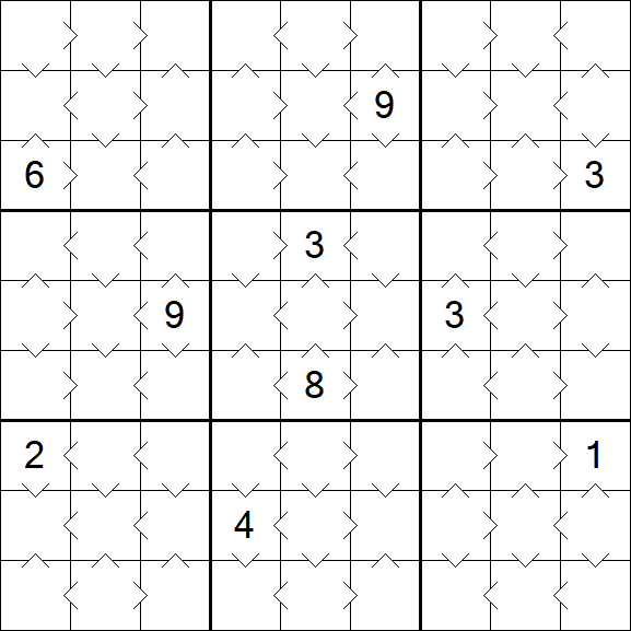 Greater Than Sudoku - Easy