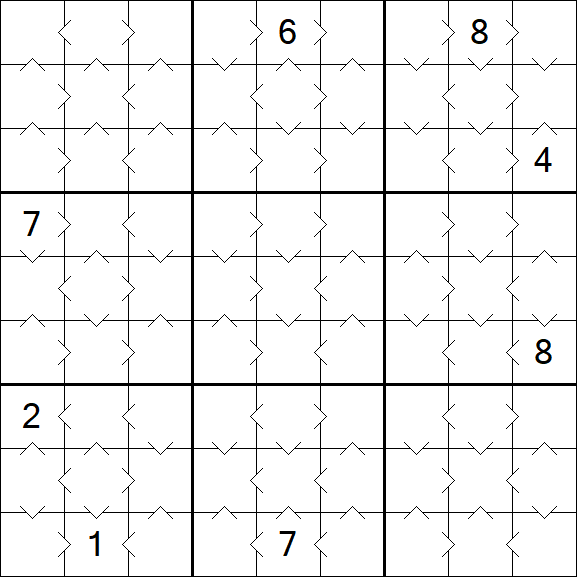 Greater Than Sudoku - Easy