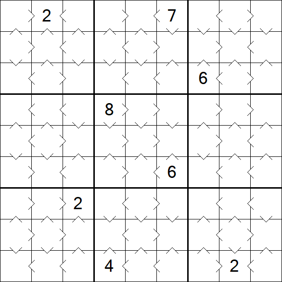 Greater Than Sudoku - Easy