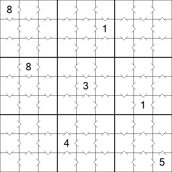 Greater Than Sudoku - Easy