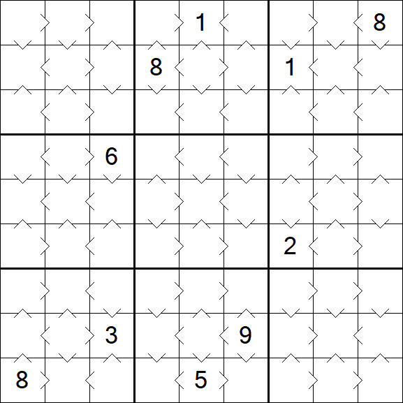 Greater Than Sudoku - Easy