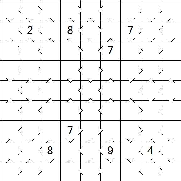 Greater Than Sudoku - Easy
