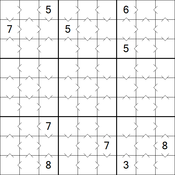Greater Than Sudoku - Easy