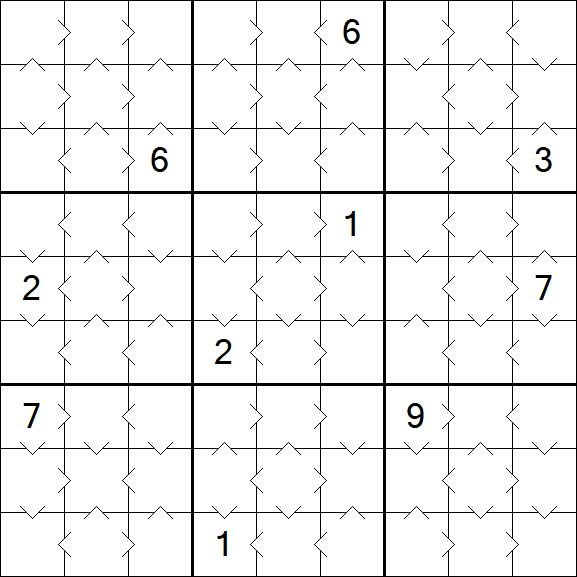 Greater Than Sudoku - Easy