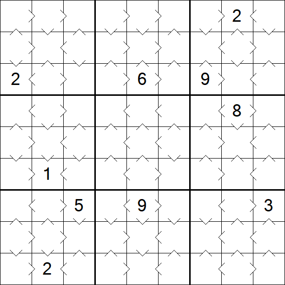 Greater Than Sudoku - Easy