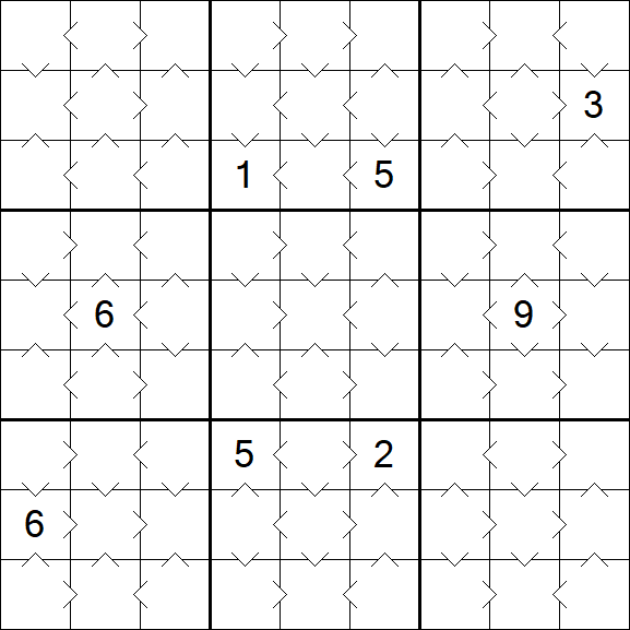 Greater Than Sudoku - Simple