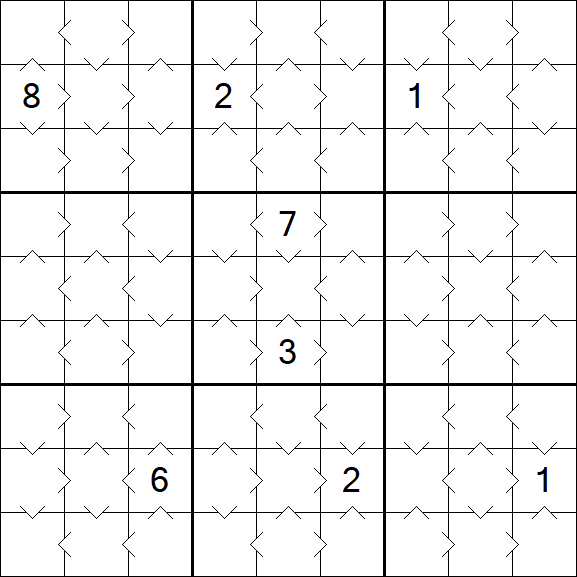 Greater Than Sudoku - Fácil