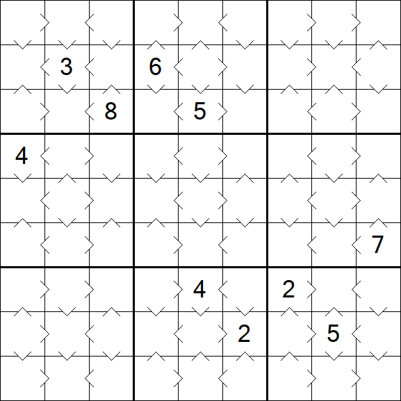 Greater Than Sudoku - Fácil
