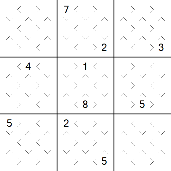 Greater Than Sudoku - Simple