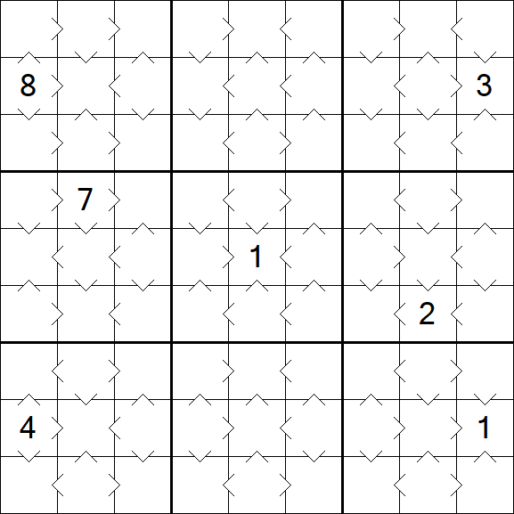 Greater Than Sudoku - Simple