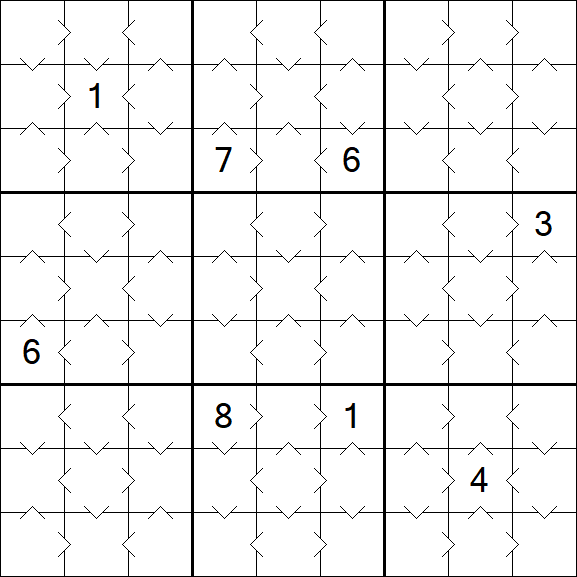 Greater Than Sudoku - Simple