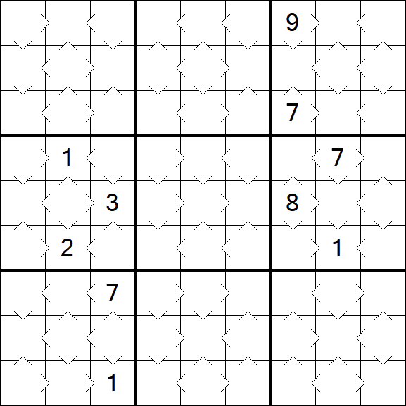 Greater Than Sudoku - Easy