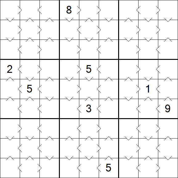 Greater Than Sudoku - Easy